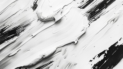 Abstract White Paint Strokes