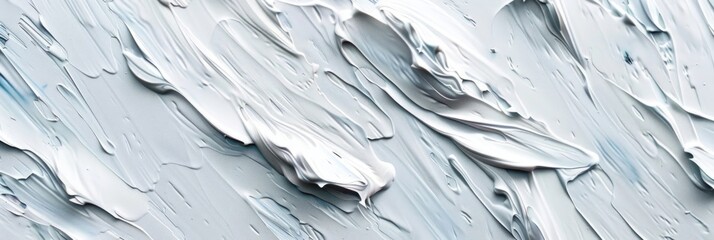 Abstract White Paint Strokes