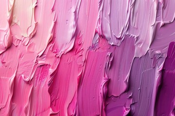 Hot Pink to Soft Pink Paint Brush Stroke Transition - obrazy, fototapety, plakaty
