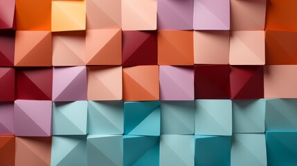 Colorful Blocks Wall