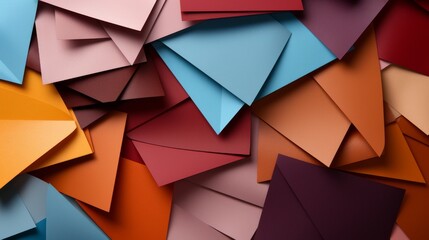 Assorted Colored Pieces of Paper Spread Out