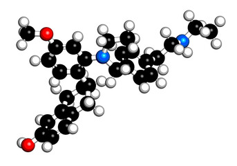 Elacestrant drug molecule.