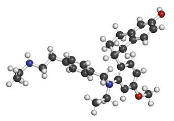 Elacestrant drug molecule.