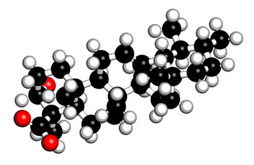 Boswellic acid plant extract molecule.