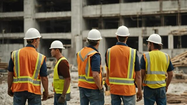 Engineers idoing construction working, construction work, Workers use power tools every break. Concrete at the construction site, engineering jobs, jobs at construction, youtube video, stock jobs  