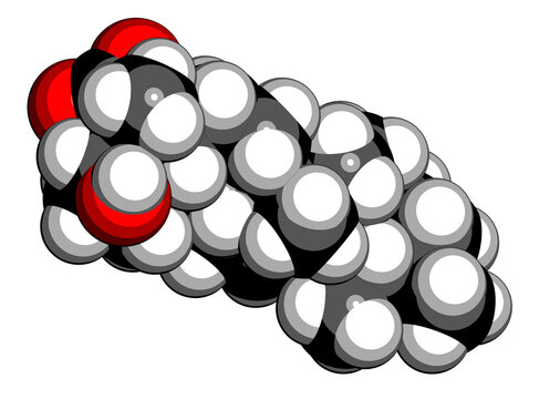 Boswellic acid plant extract molecule.