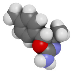 4,4'-Dimethylaminorex designer drug molecule.