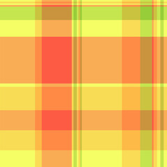 Diagonal vector texture fabric, magazine background tartan seamless. Panel pattern textile plaid check in orange and lime colors.