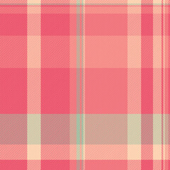 Texture fabric background of check tartan pattern with a seamless vector plaid textile.