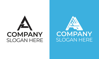 Company logo design ideas vector Flat design logo design