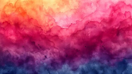 Abstract watercolor colorful paint background with pink blue orange purple color with textured...