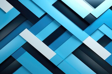 Modern Blue and Black Stripes Abstract Background