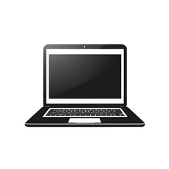 Laptop isolated on white