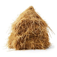 haystack on white background isolated