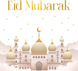 Celebrating Islam Eid ul-Fitr Vector Scenes