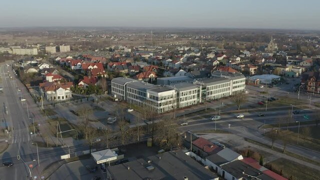 Beautiful District Office Opoczno Aerial View Poland