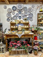 shop in the Old village of Holloko, Hungary