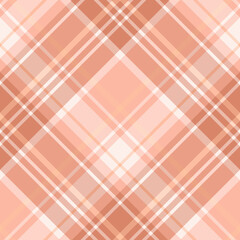 Seamless pattern in the color of peach down for plaid, fabric, textile, clothes, tablecloth and other things. Vector image. 2