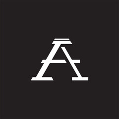 Initial letter ea logo template design vector image
