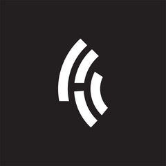 letter h logo design , initiah h 