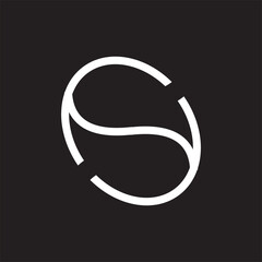 s oval logo design , letter s 