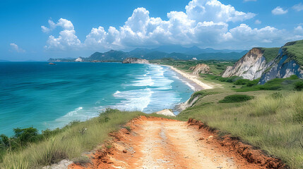 Zumaia coast, Pais Vasco Spain - obrazy, fototapety, plakaty