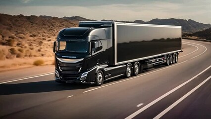 truck on highway - Powered by Adobe