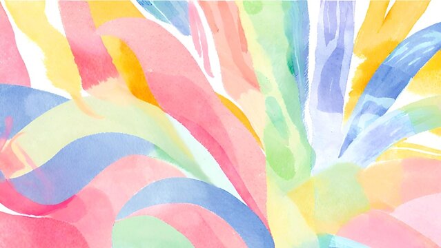 Watercolor vector colorful abstract background Perfect for background design. Generative AI. V4