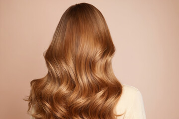 Fototapeta premium Elegant Ombre Hair Transition on Long Wavy Locks