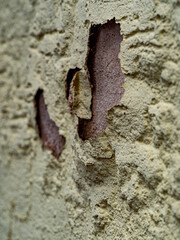 Feuchte und verschmutzte Hauswand