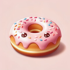 Donuts in kawaii style - generated by ai