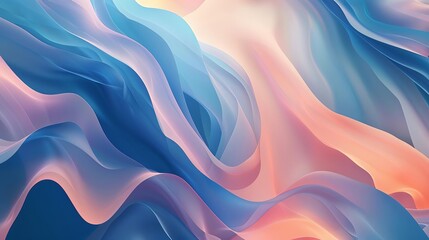 Obraz premium Abstract Organic Lines Wallpaper, Flowing Shapes Background Design