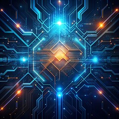  futuristic digital circuitry background with sleek lines and metallic accents, conveying innovation and technological advancement.