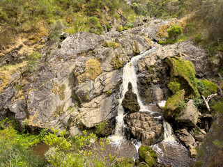 Hindmarsh Falls waterfall in the Hindmarsh Valley on the Fleurieu Peninsula, South Australia