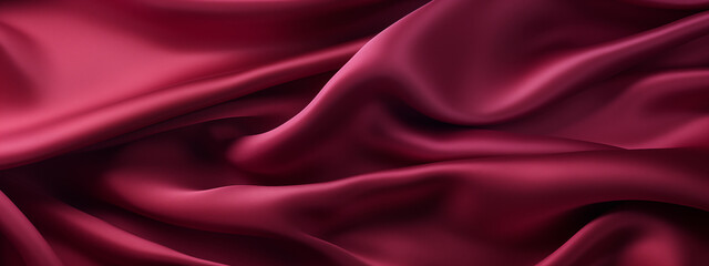 Velvety Red Fabric Folds with Luxurious Texture