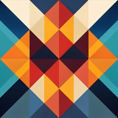 geometric pattern background with overlapping shapes and a harmonious color palette