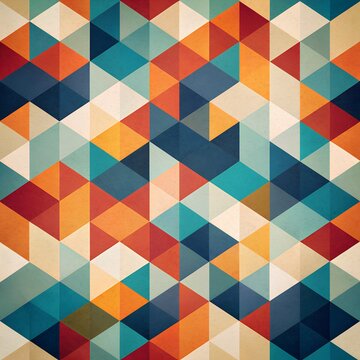 geometric pattern background with overlapping shapes and a harmonious color palette