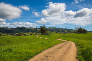trail road on Montgomery Hill, San Jose
