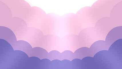 pastel clouds gradient sky