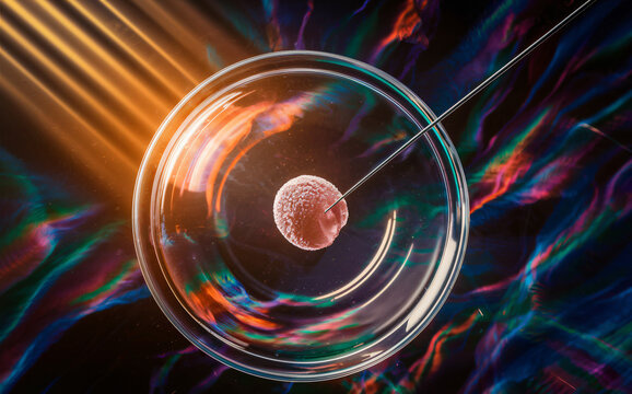 Preparing human egg for IVF