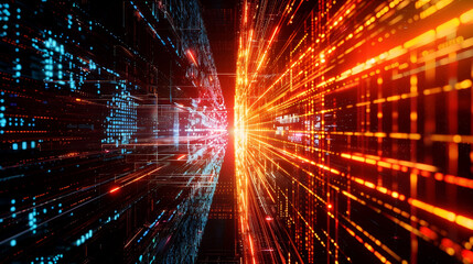 Realms' Energy Perspective Fractal Abstraction of light