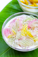 Thai dessert in coconut milk