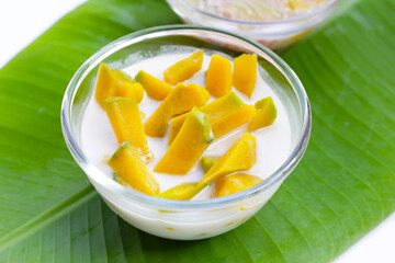 Sweet pumpkin in coconut milk