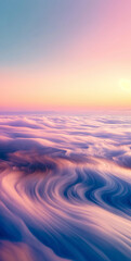 A View of a Very Colorful Sky From a Plane