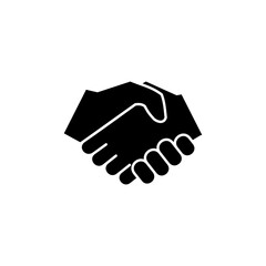 Business handshake icon vector isolated on white background. Handshake icon vector. contract agreement. Trust icon vector. Deal. Done. partnership icon