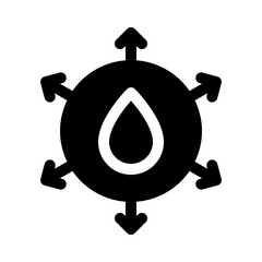 water glyph icon