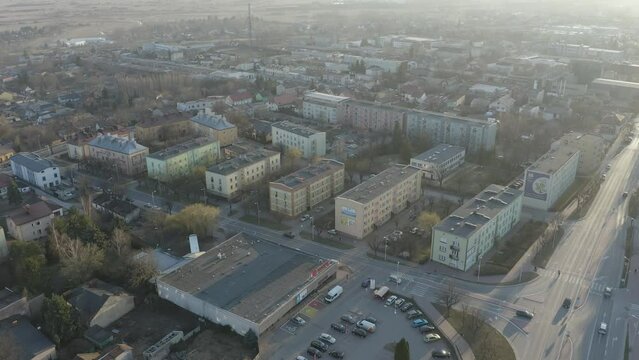 Beautiful Housing Estate Opoczno Aerial View Poland