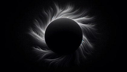 Solar total eclipse sphere with flares