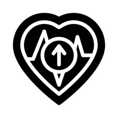 tachycardia glyph icon