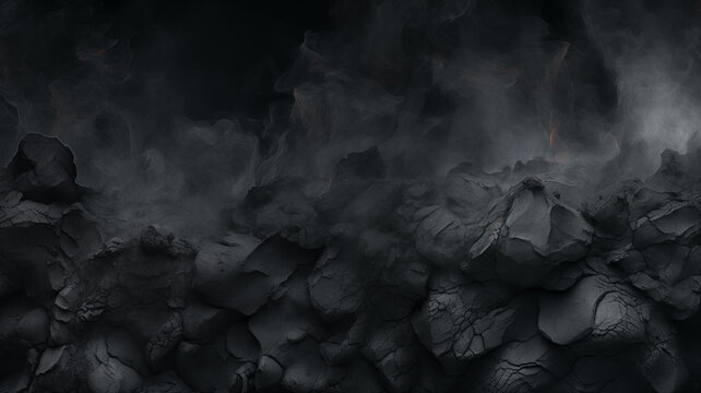 Smoldering charcoal briquettes background image